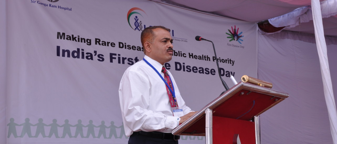 India's First World Rare Disease Day New Delhi by Prasanna Shirol - President LSDSS